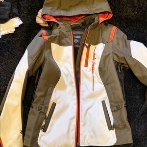 Harley-Davidson Gray and White Jacket with Red Highlights